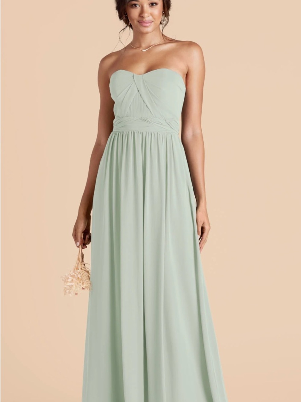 Birdy Grey Grace Convertible Dress Bridesmaid Sage Green Medium New NWT